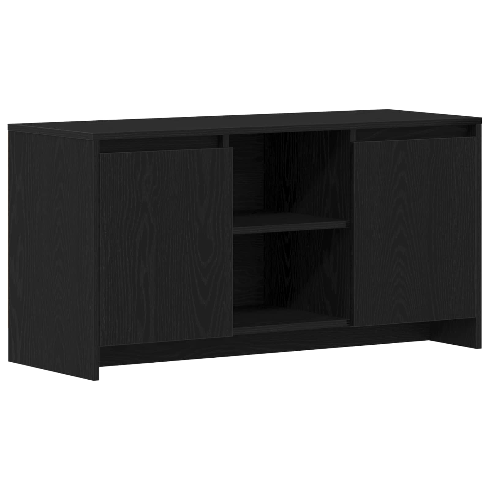 vidaXL Szafka pod telewizor Czarny Dąb 102 x 37,5 x 52,5 cm