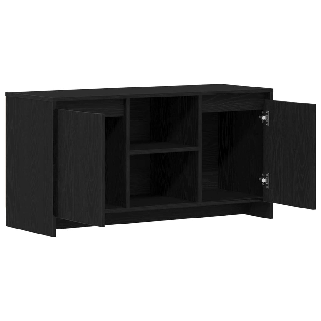 vidaXL Szafka pod telewizor Czarny Dąb 102 x 37,5 x 52,5 cm