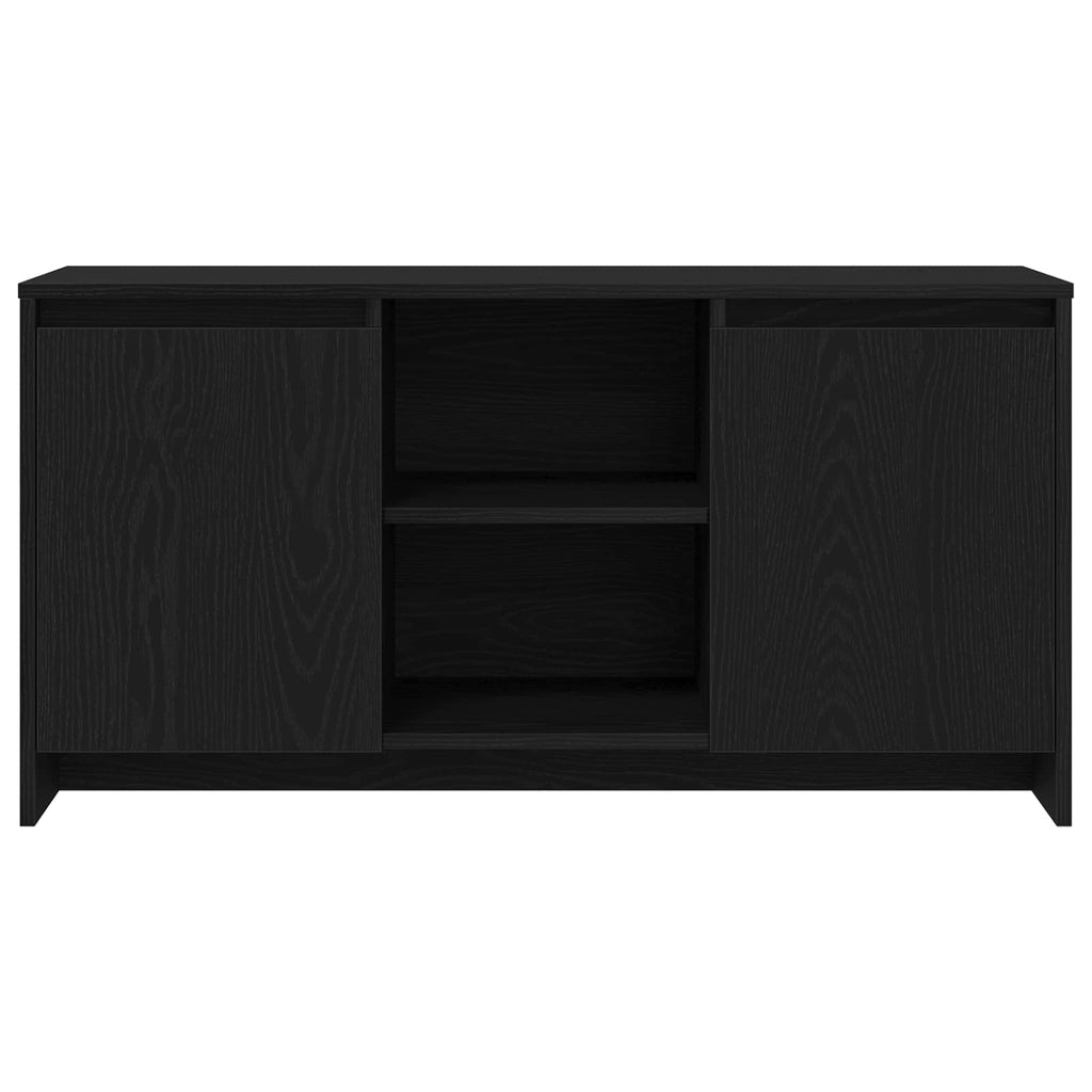 vidaXL Szafka pod telewizor Czarny Dąb 102 x 37,5 x 52,5 cm