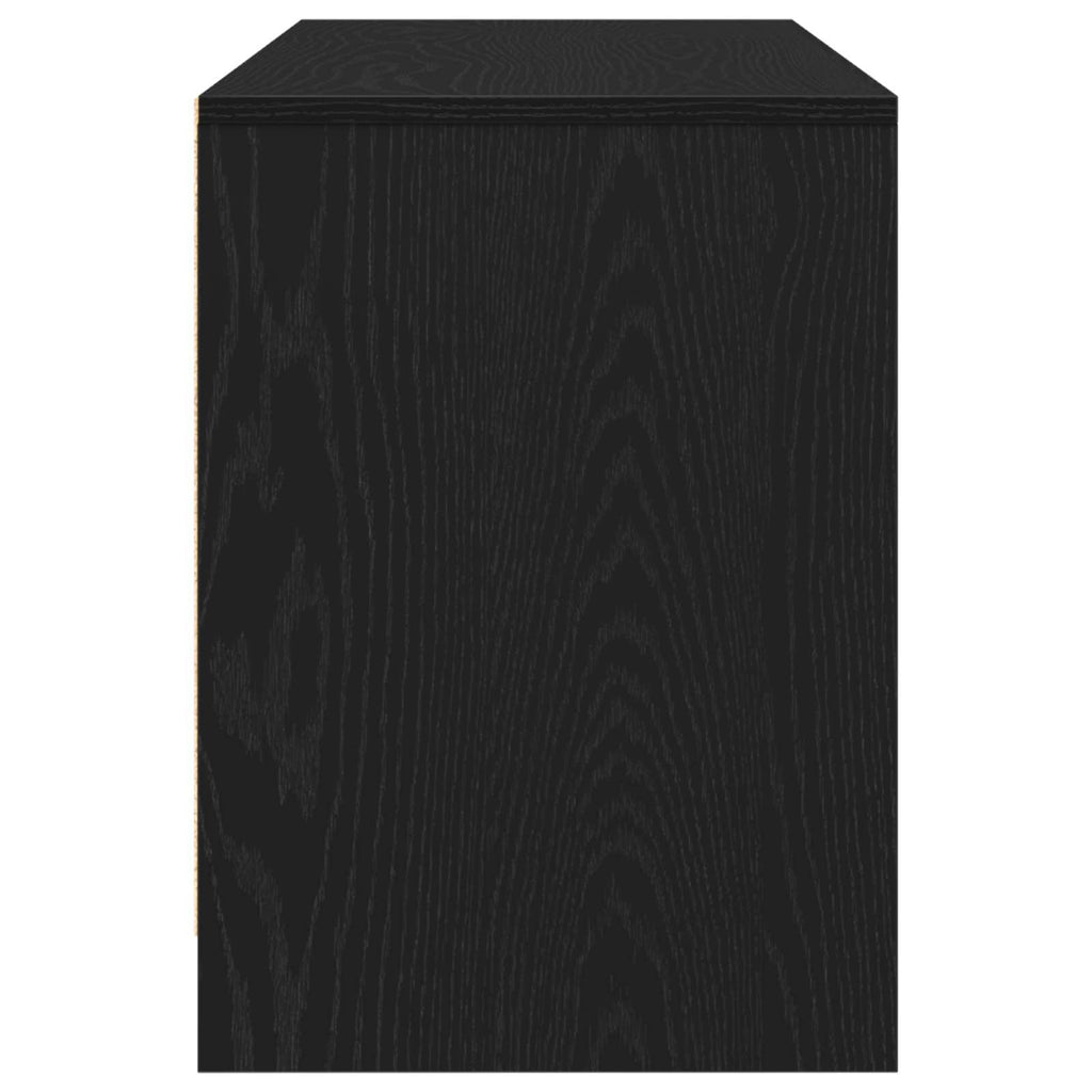 vidaXL Szafka pod telewizor Czarny Dąb 102 x 37,5 x 52,5 cm
