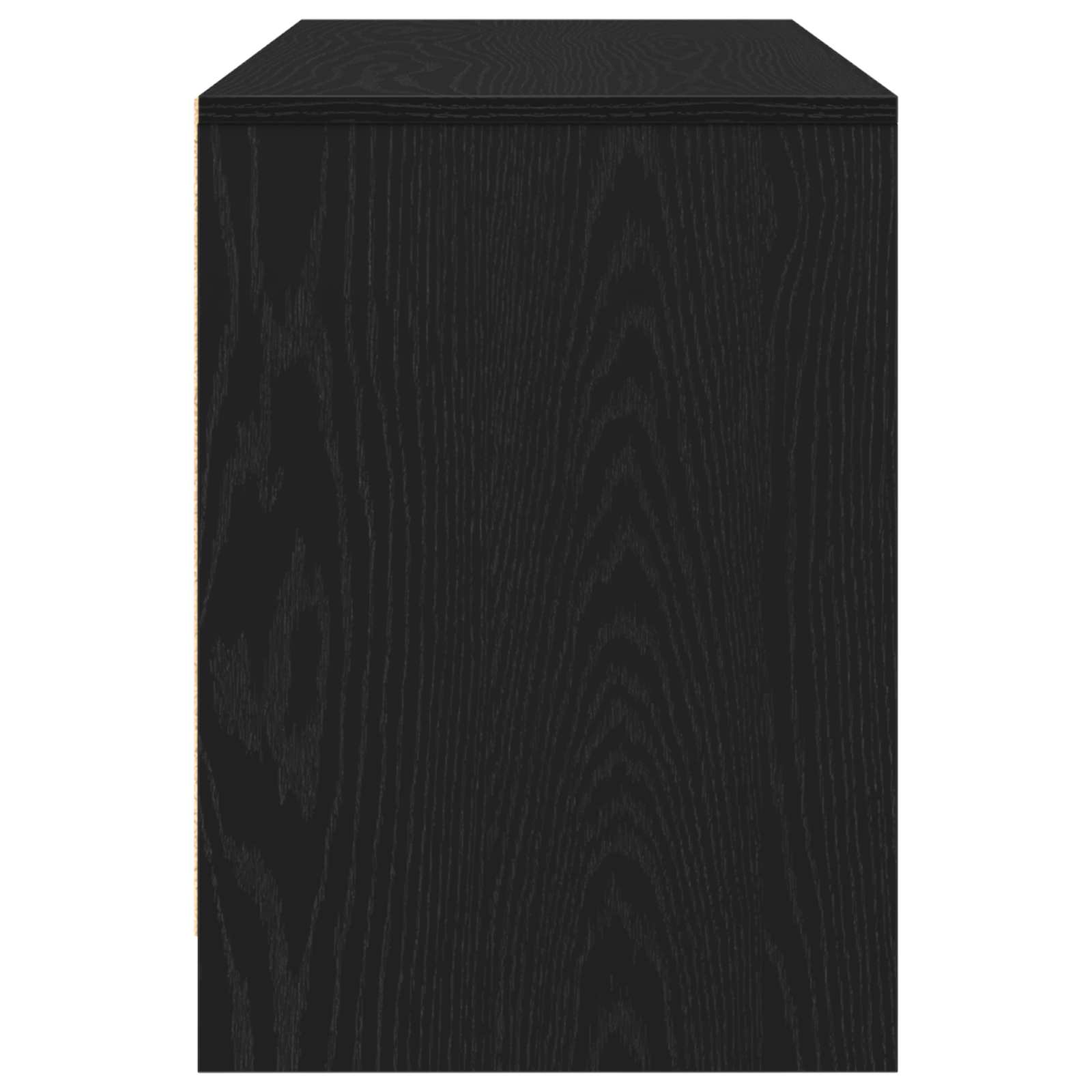 vidaXL Szafka pod telewizor Czarny Dąb 102 x 37,5 x 52,5 cm