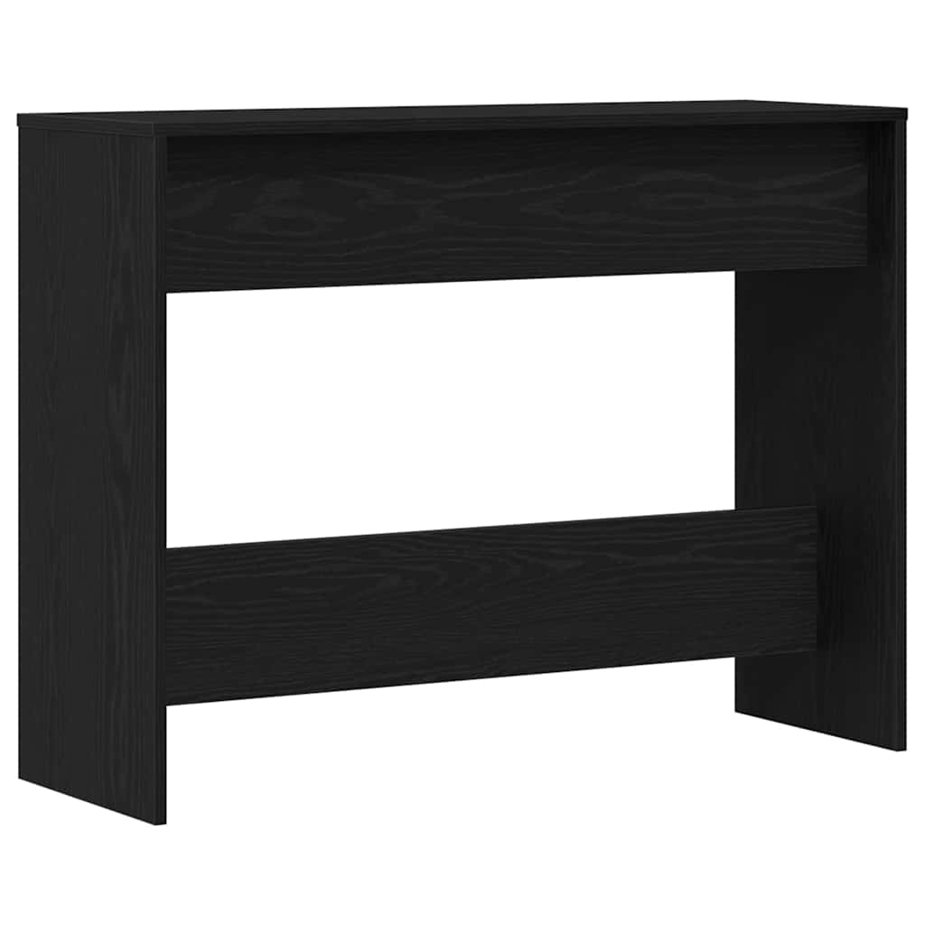 vidaXL Konsola Czarny Dąb 100 x 35 x 76,5 cm Materiał drewnopochodny