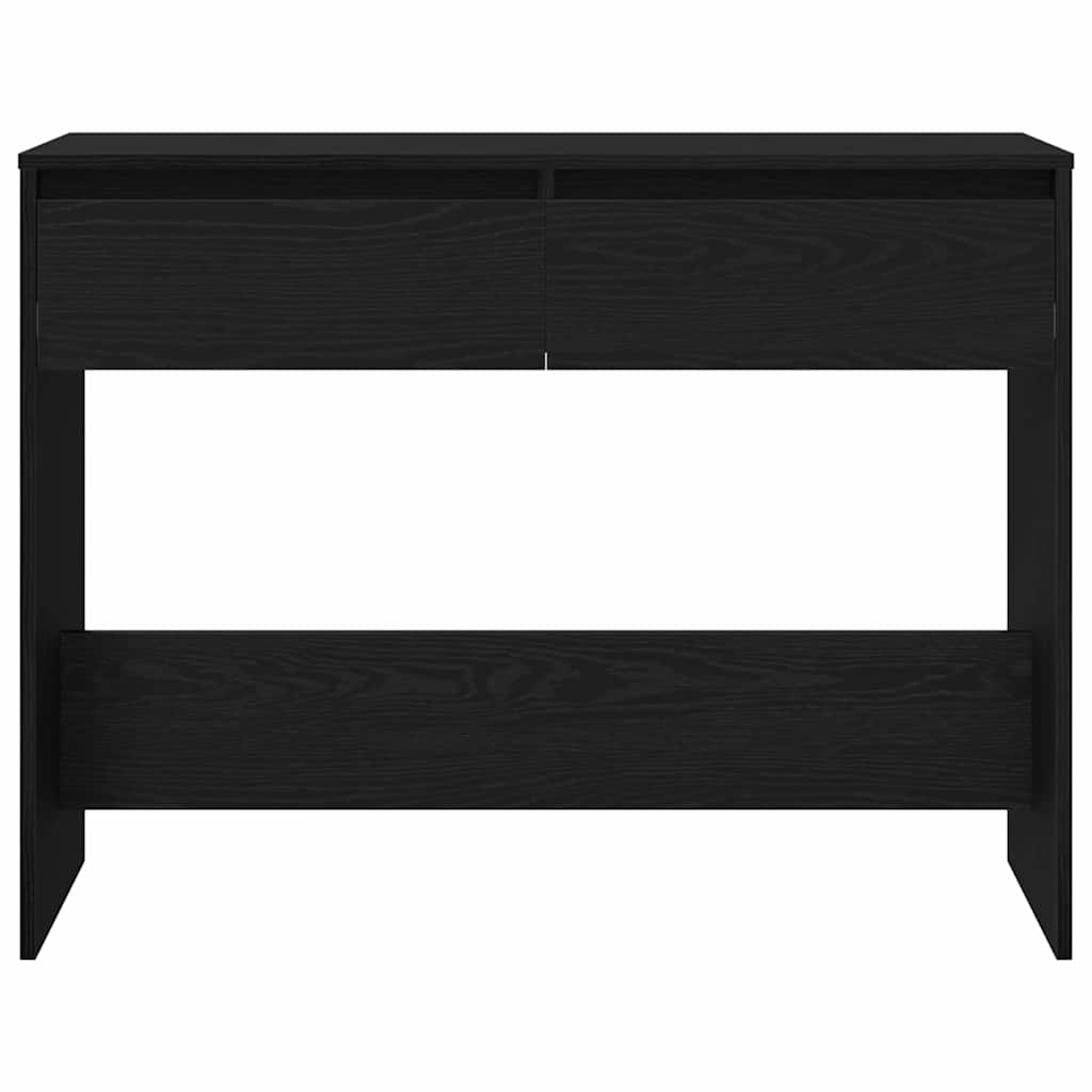 vidaXL Konsola Czarny Dąb 100 x 35 x 76,5 cm Materiał drewnopochodny