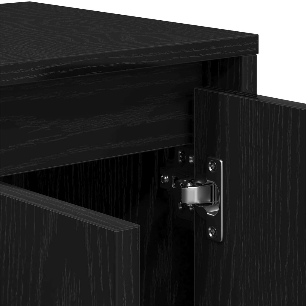 vidaXL Szafka pod telewizor Czarny Dąb 120 x 30 x 40,5 cm