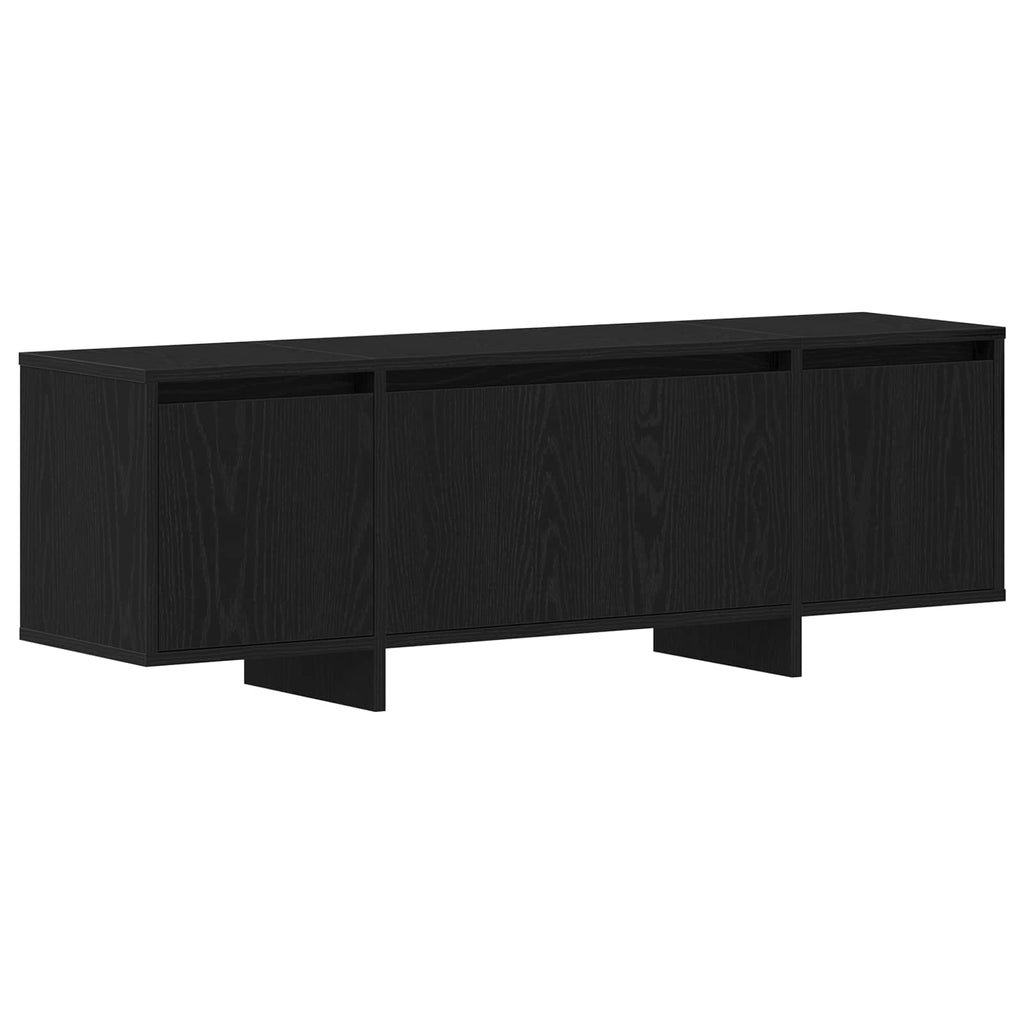 vidaXL Szafka pod telewizor Czarny Dąb 120 x 30 x 40,5 cm