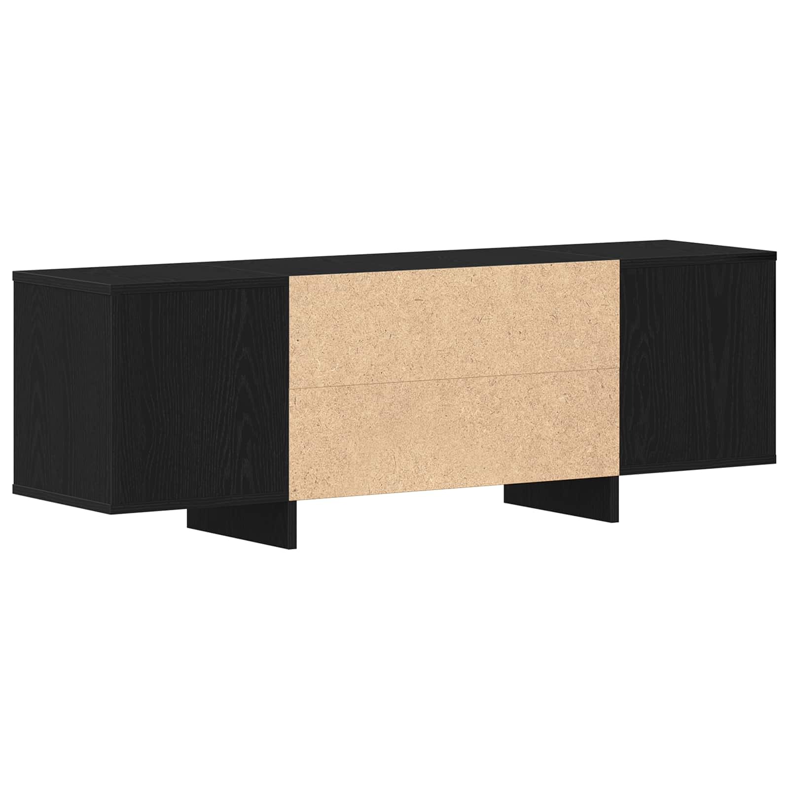 vidaXL Szafka pod telewizor Czarny Dąb 120 x 30 x 40,5 cm