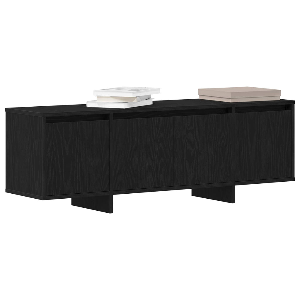 vidaXL Szafka pod telewizor Czarny Dąb 120 x 30 x 40,5 cm