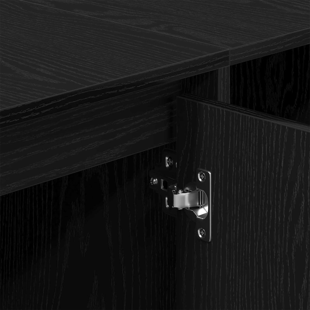 vidaXL Szafka pod telewizor 130 x 35 x 50 cm Czarny dąb