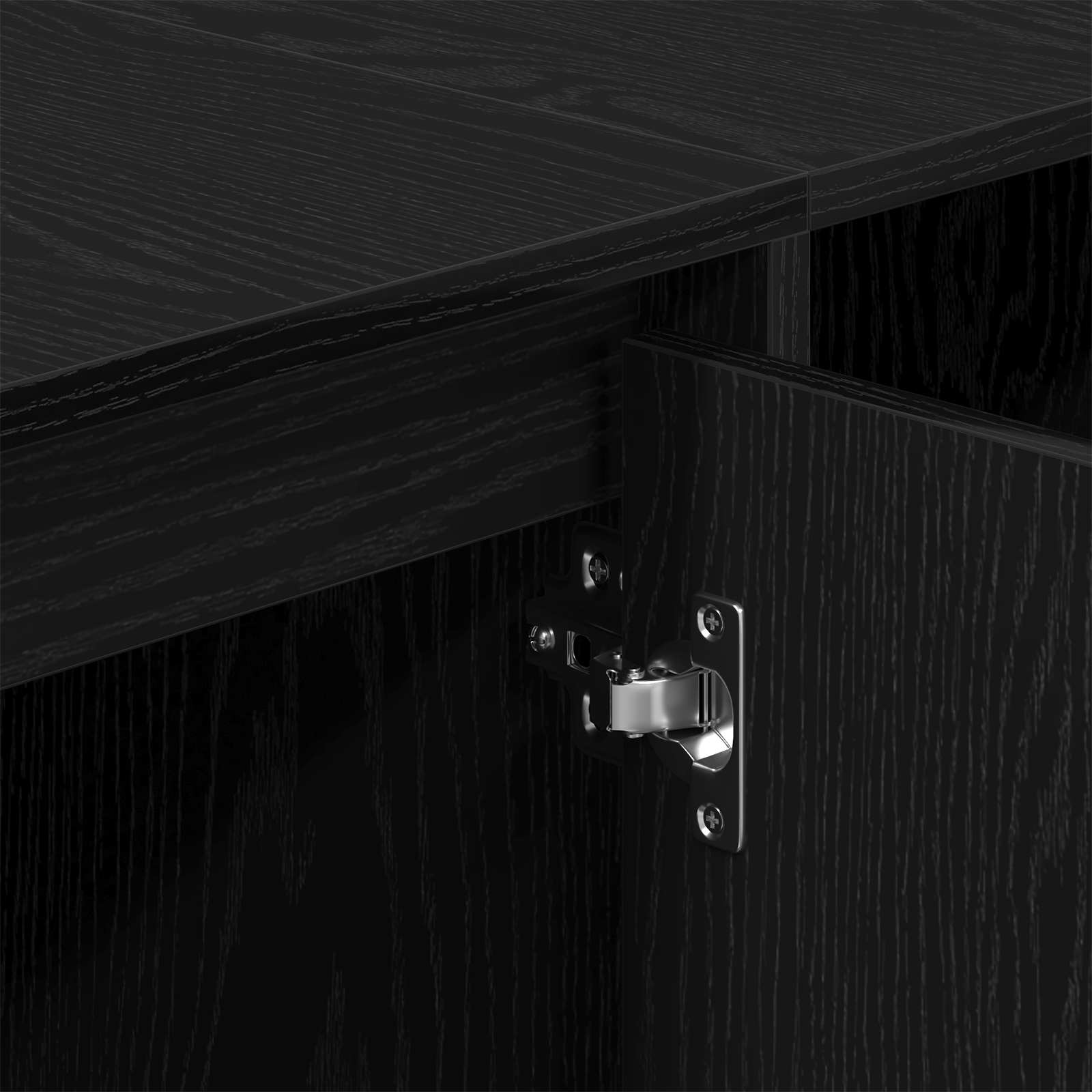 vidaXL Szafka pod telewizor 130 x 35 x 50 cm Czarny dąb