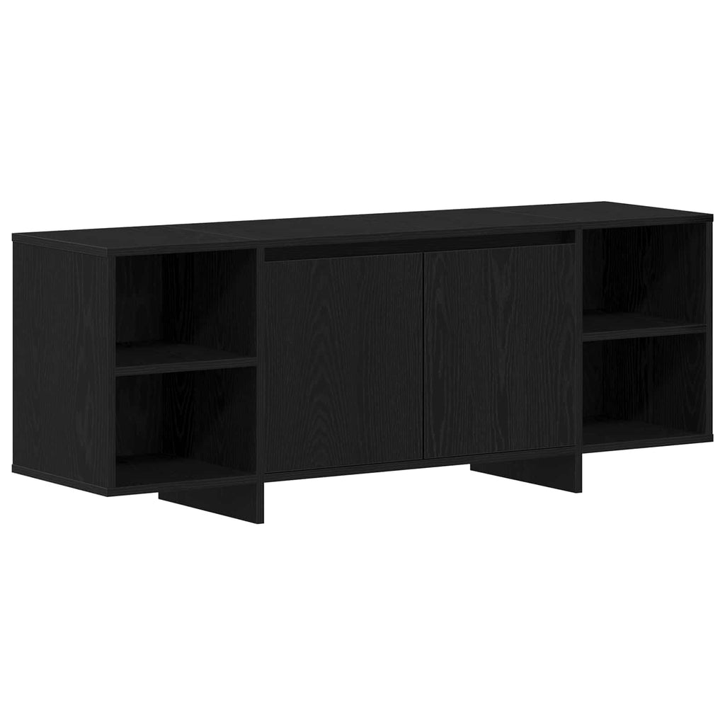 vidaXL Szafka pod telewizor 130 x 35 x 50 cm Czarny dąb