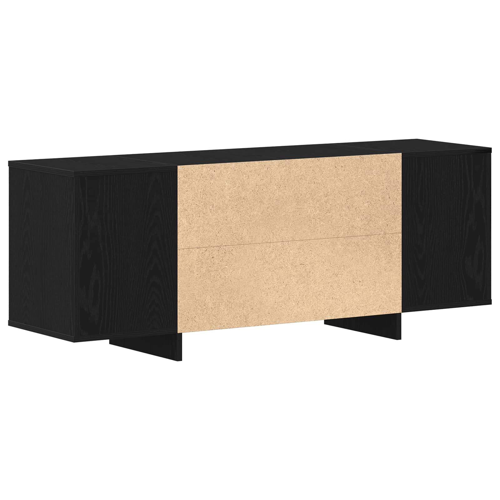 vidaXL Szafka pod telewizor 130 x 35 x 50 cm Czarny dąb