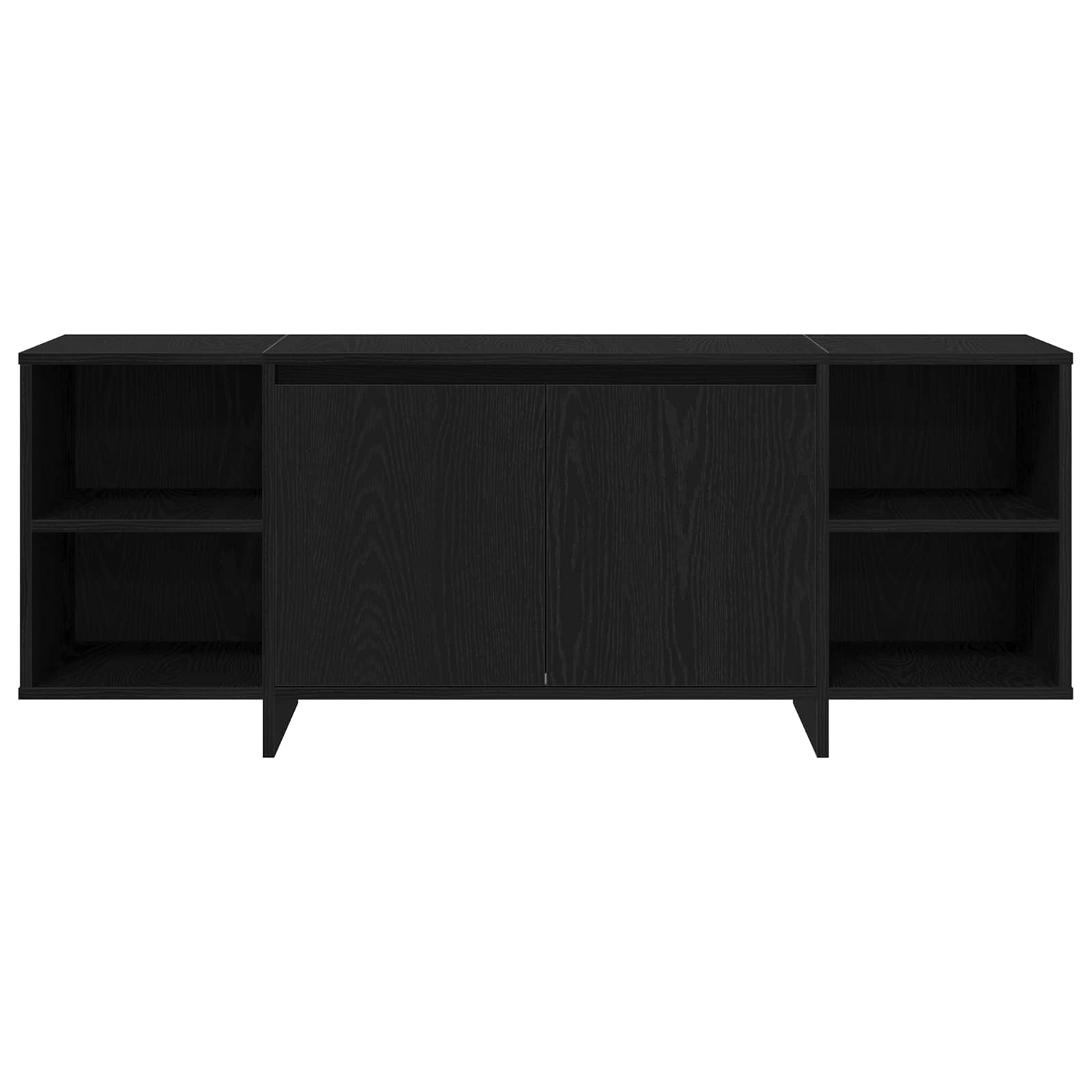 vidaXL Szafka pod telewizor 130 x 35 x 50 cm Czarny dąb