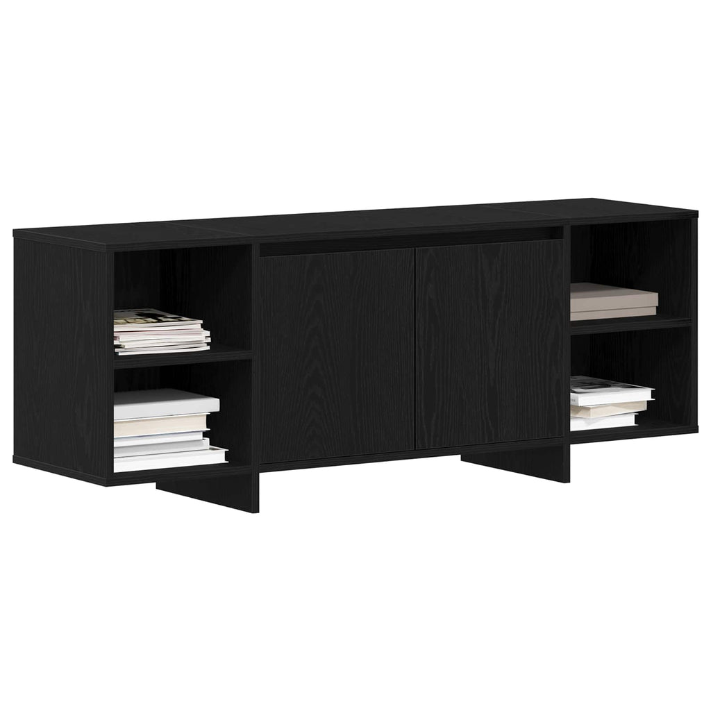 vidaXL Szafka pod telewizor 130 x 35 x 50 cm Czarny dąb