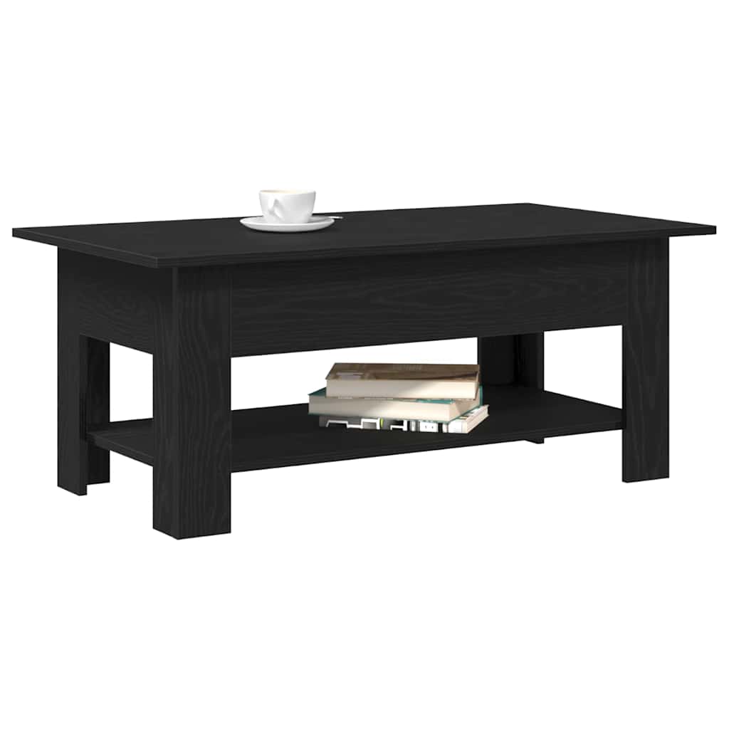 vidaXL Stolik kawowy Czarny Dąb 102 x 55 x 42 cm