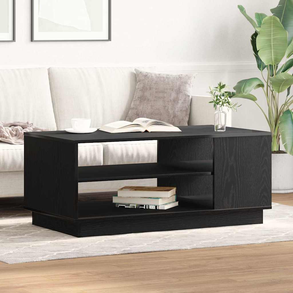 vidaXL Stolik kawowy Czarny Dąb 102 x 55 x 43 cm