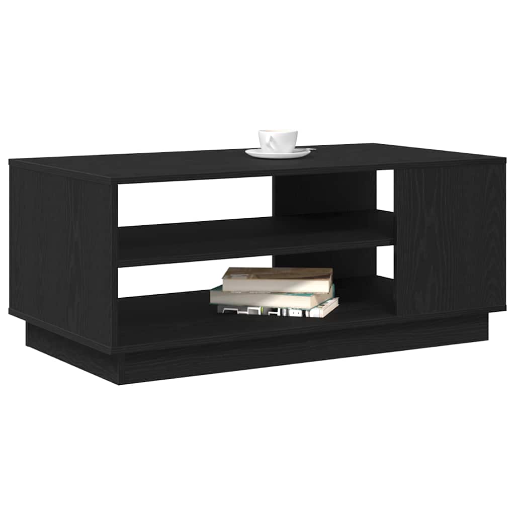 vidaXL Stolik kawowy Czarny Dąb 102 x 55 x 43 cm