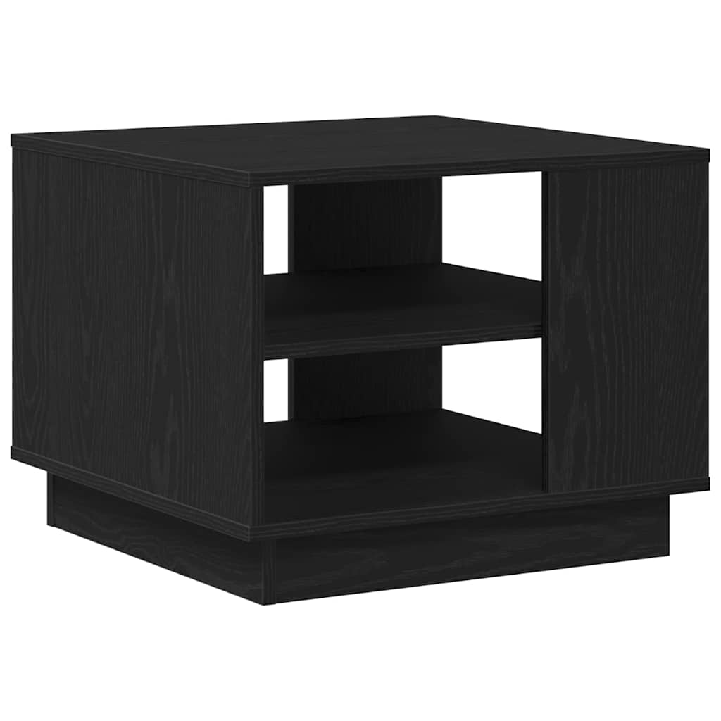 vidaXL Stolik kawowy Czarny Dąb 55 x 55 x 42 cm