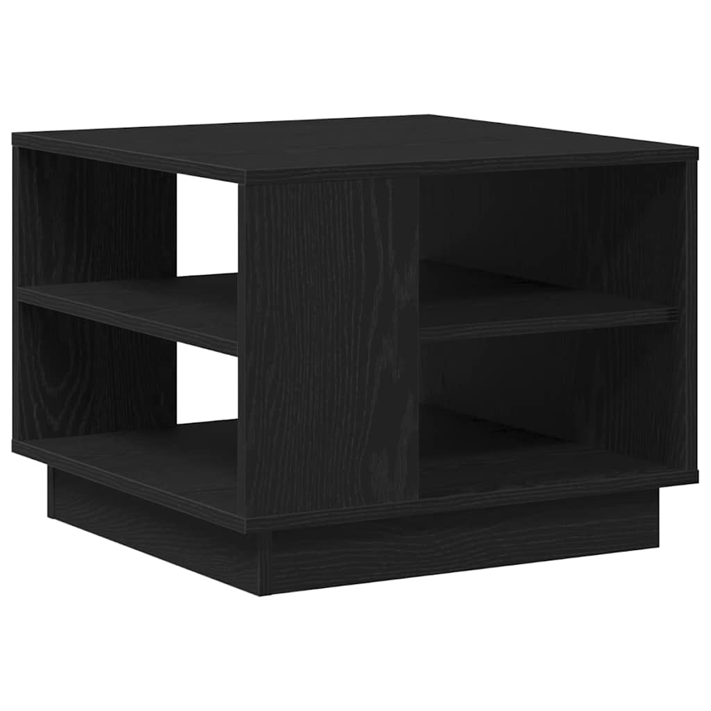 vidaXL Stolik kawowy Czarny Dąb 55 x 55 x 42 cm