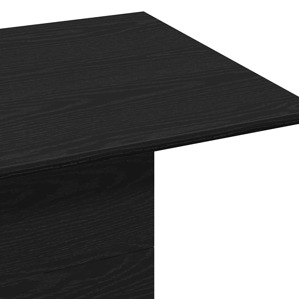 vidaXL Stolik kawowy Czarny Dąb 55,5 x 55,5 x 40 cm