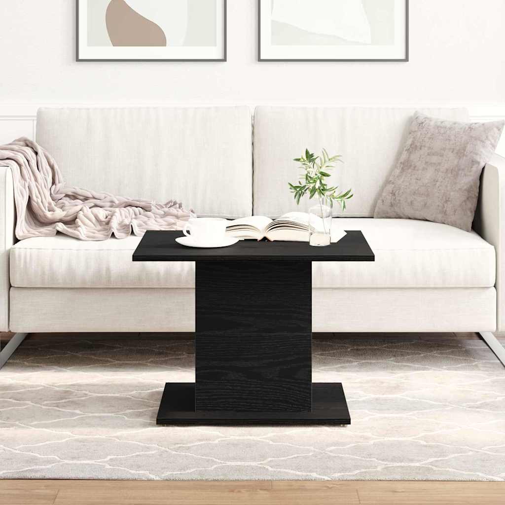 vidaXL Stolik kawowy Czarny Dąb 55,5 x 55,5 x 40 cm