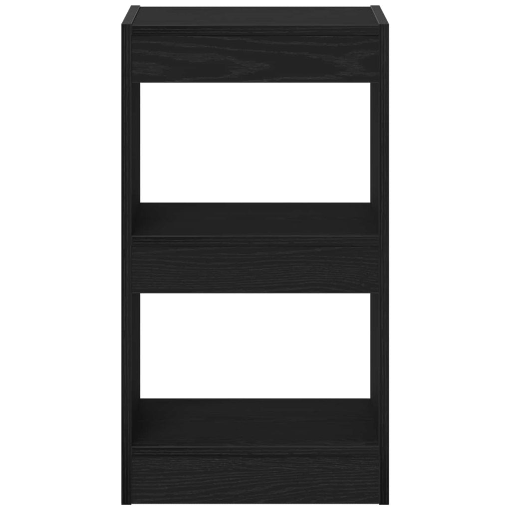 vidaXL Szafka na książki Czarny Dąb 40 x 30 x 71,5 cm