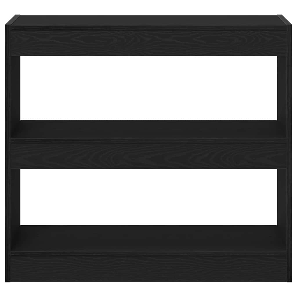 vidaXL Szafka na książki 2 pcs Czarny Dąb 80 x 30 x 72 cm