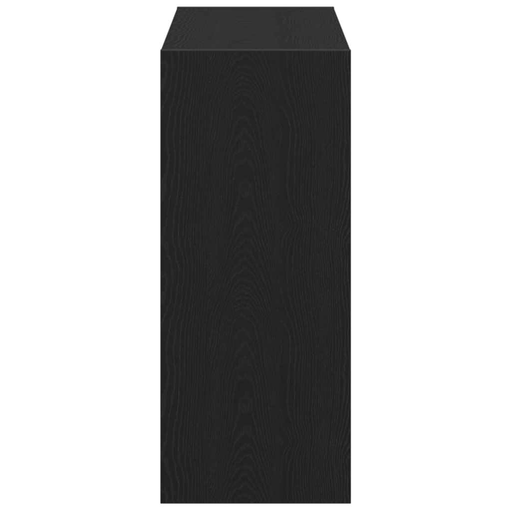 vidaXL Szafka na książki 2 pcs Czarny Dąb 80 x 30 x 72 cm