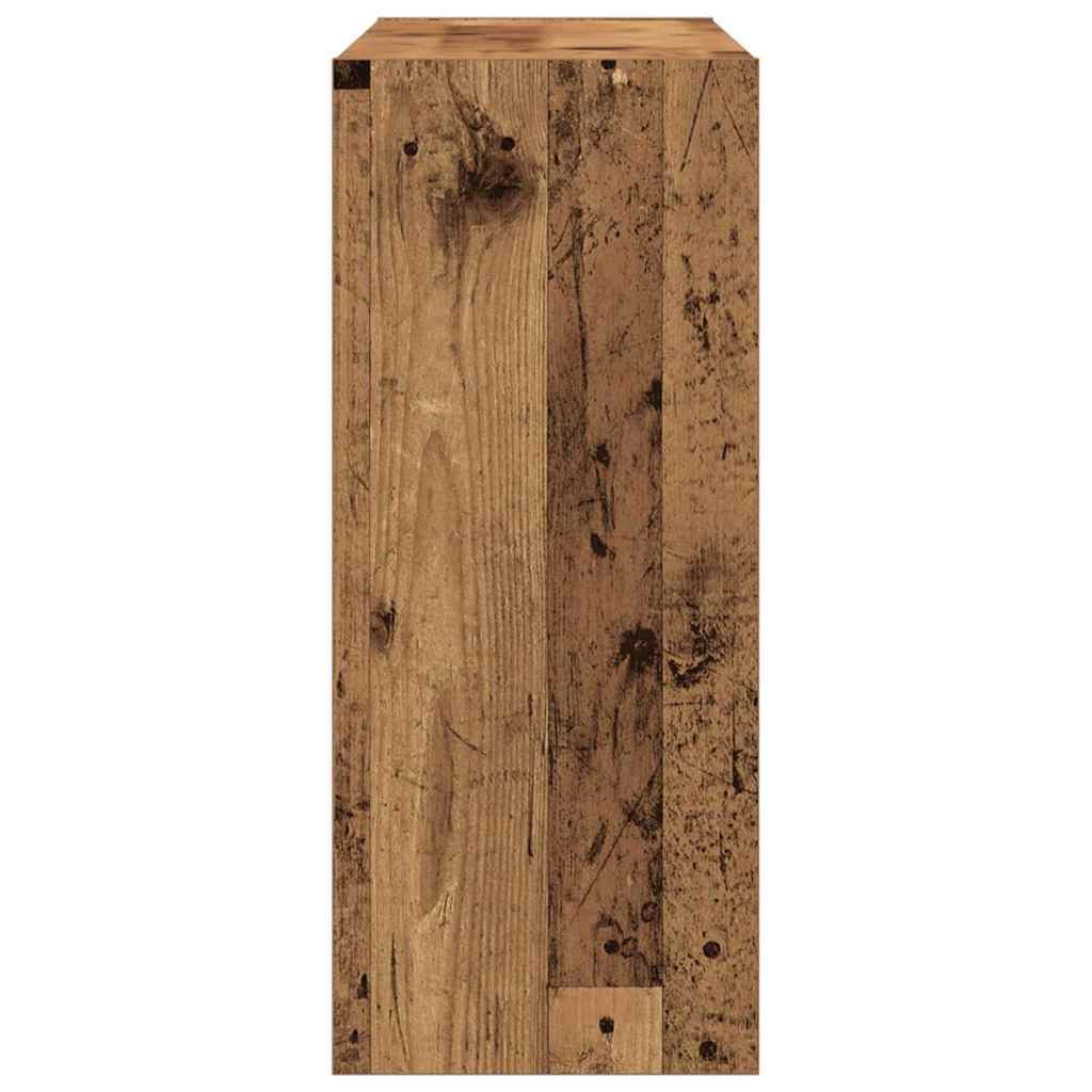 vidaXL Półka na książki Stare drewno 100 x 30 x 72 cm