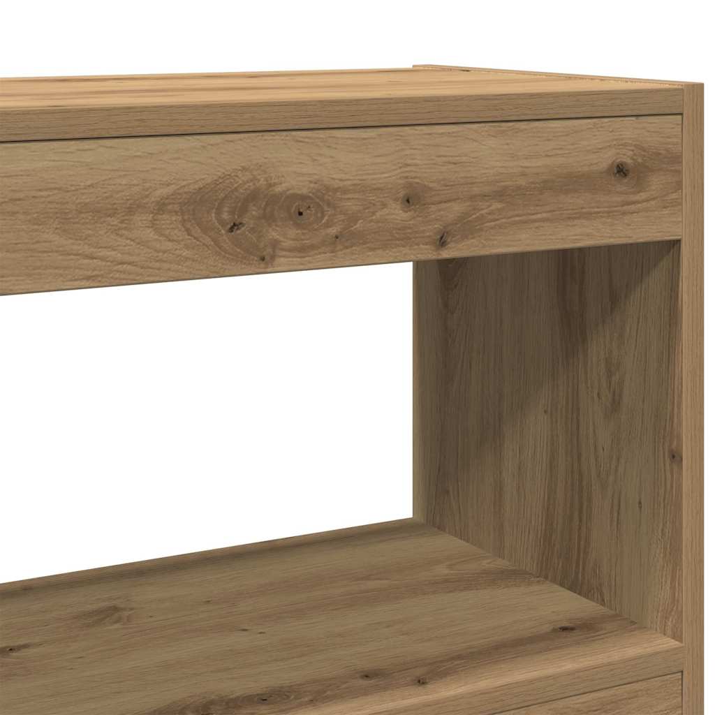vidaXL Półka na książki 2 poziomy 100 x 30 x 72 cm Drewno inżynieryjne