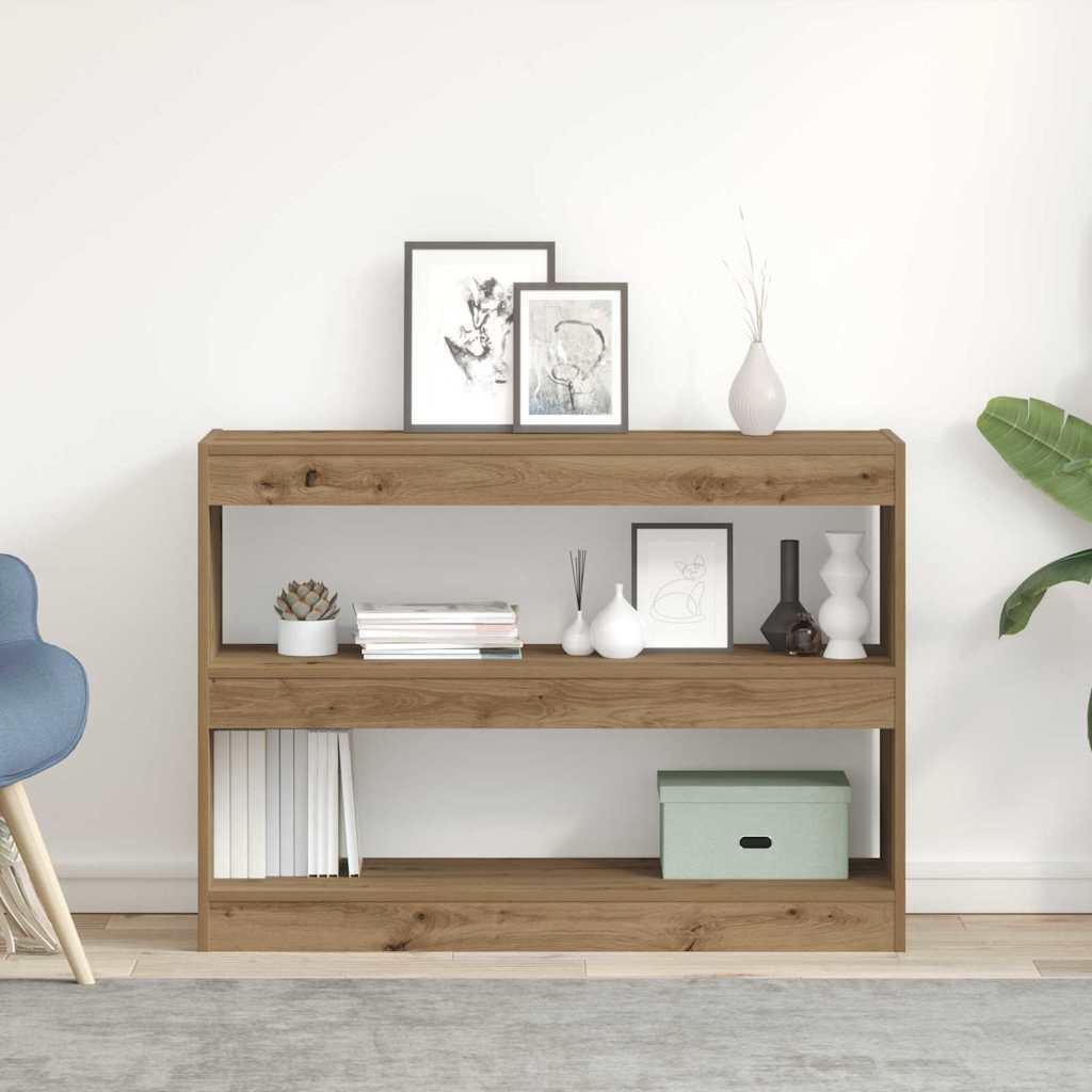 vidaXL Półka na książki 2 poziomy 100 x 30 x 72 cm Drewno inżynieryjne