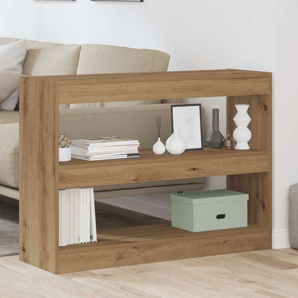 vidaXL Półka na książki 2 poziomy 100 x 30 x 72 cm Drewno inżynieryjne