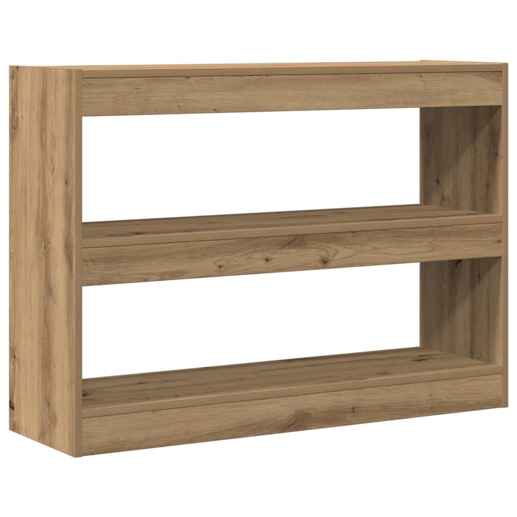 vidaXL Półka na książki 2 poziomy 100 x 30 x 72 cm Drewno inżynieryjne