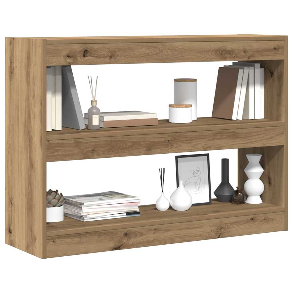 vidaXL Półka na książki 2 poziomy 100 x 30 x 72 cm Drewno inżynieryjne