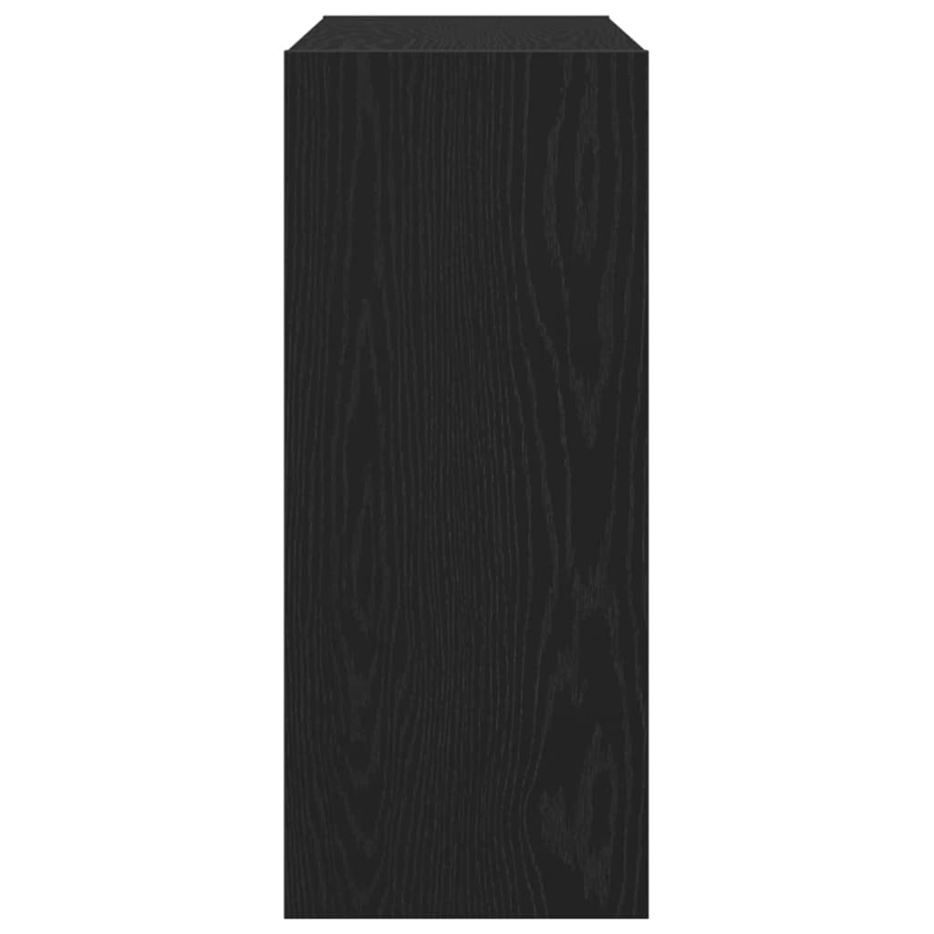vidaXL Półka na książki Czarny Dąb 100 x 30 x 72 cm