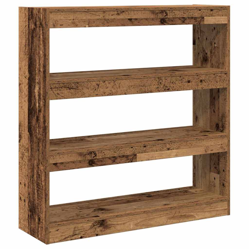 vidaXL Szafka na książki Stare drewno 100 x 30 x 103 cm