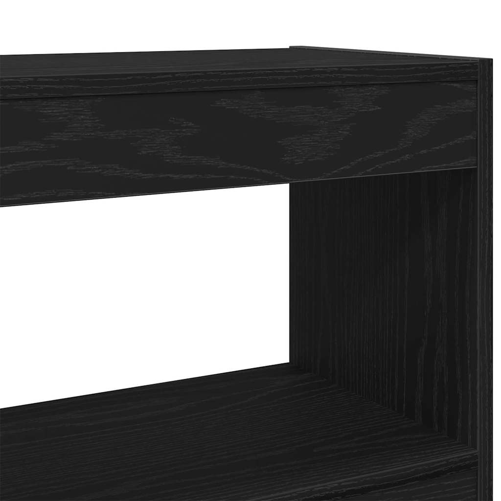 vidaXL Szafka na książki Czarny Dąb 100 x 30 x 103 cm