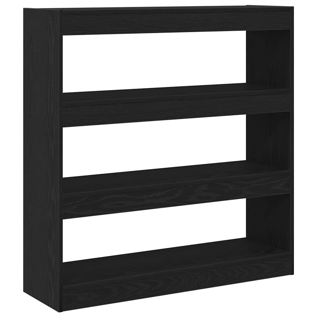 vidaXL Szafka na książki Czarny Dąb 100 x 30 x 103 cm