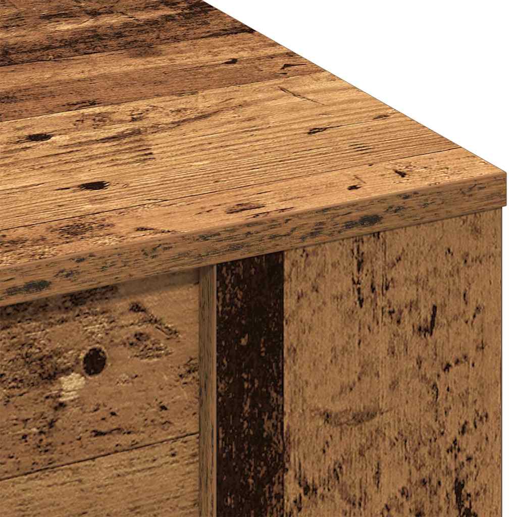 vidaXL Stolik kawowy Stare drewno 102 x 55 x 45 cm