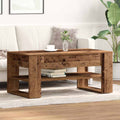 vidaXL Stolik kawowy Stare drewno 102 x 55 x 45 cm
