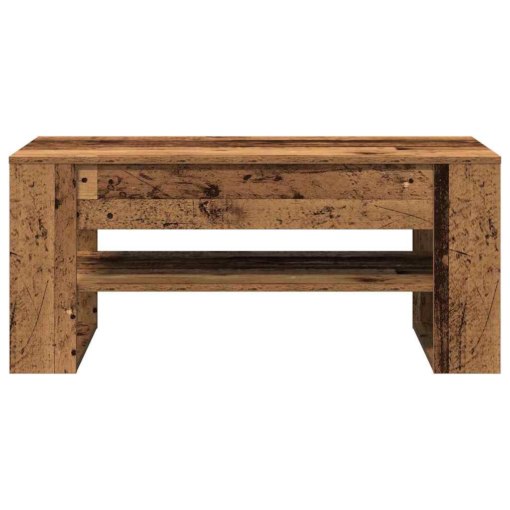 vidaXL Stolik kawowy Stare drewno 102 x 55 x 45 cm