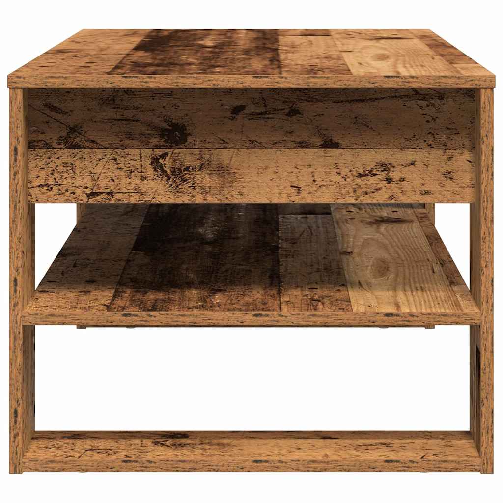 vidaXL Stolik kawowy Stare drewno 102 x 55 x 45 cm