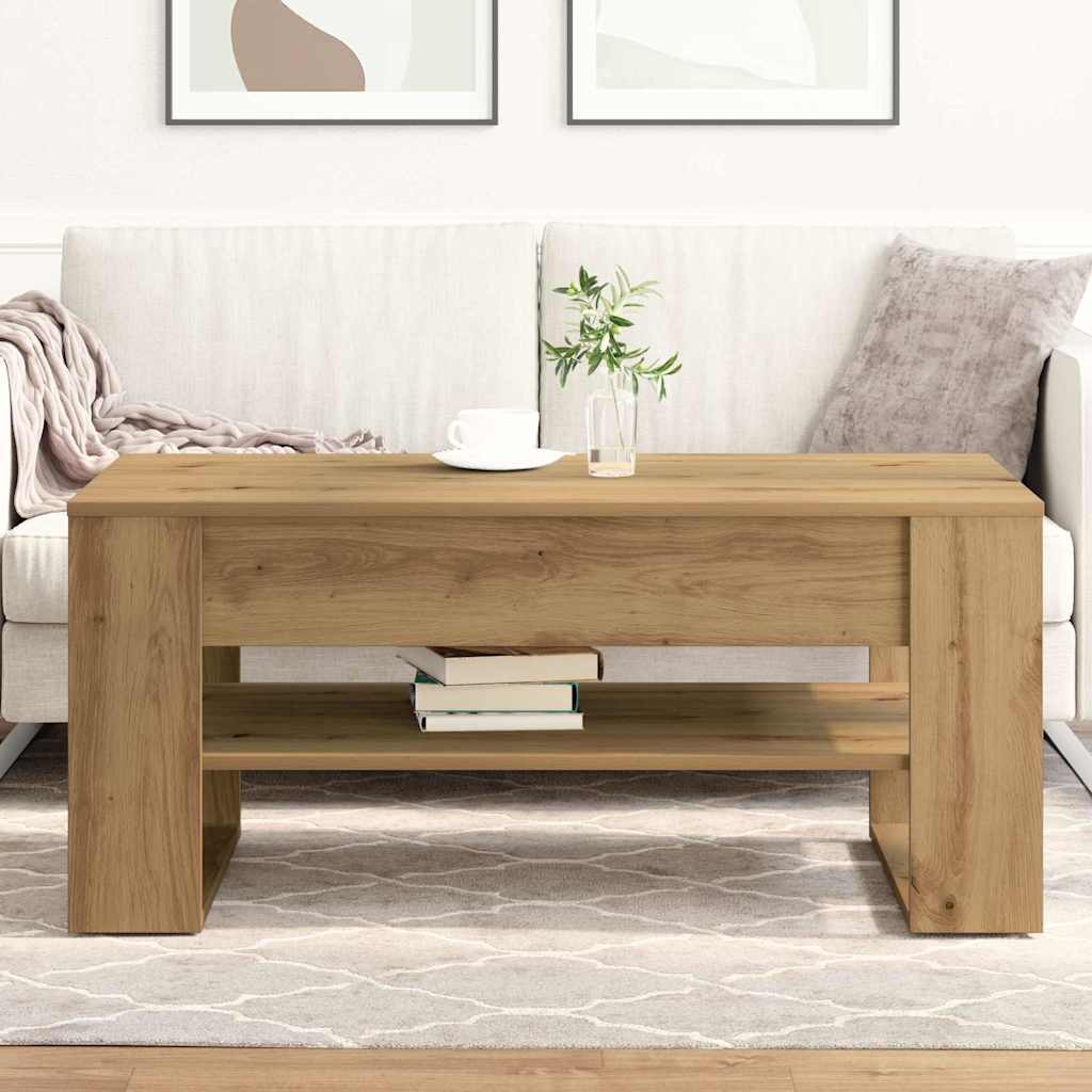 vidaXL Stolik kawowy Dąb rzemieślniczy 102 x 55 x 45 cm