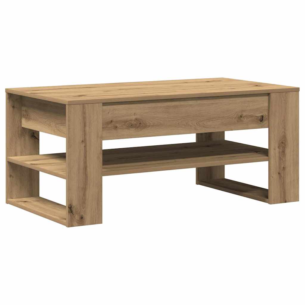 vidaXL Stolik kawowy Dąb rzemieślniczy 102 x 55 x 45 cm