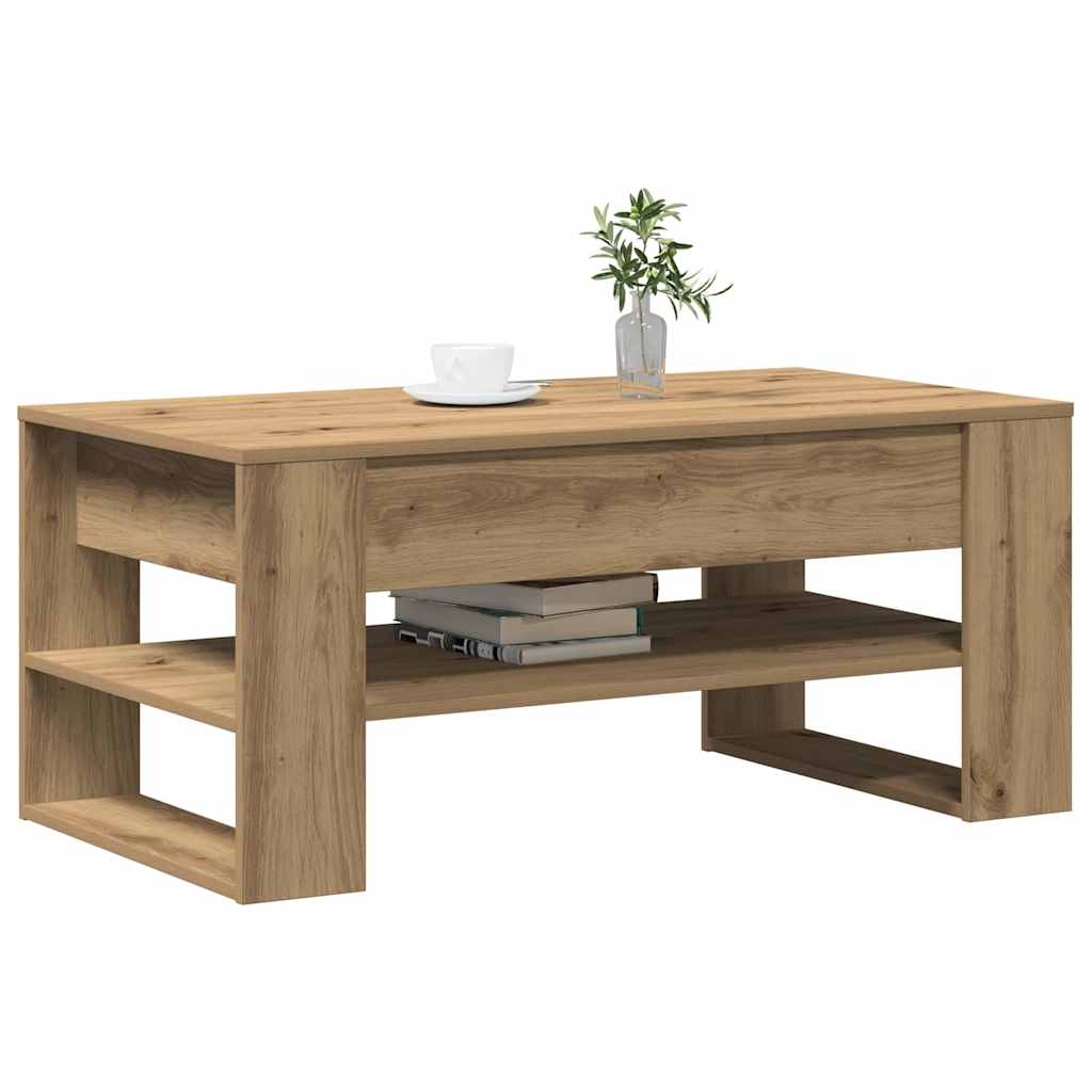 vidaXL Stolik kawowy Dąb rzemieślniczy 102 x 55 x 45 cm