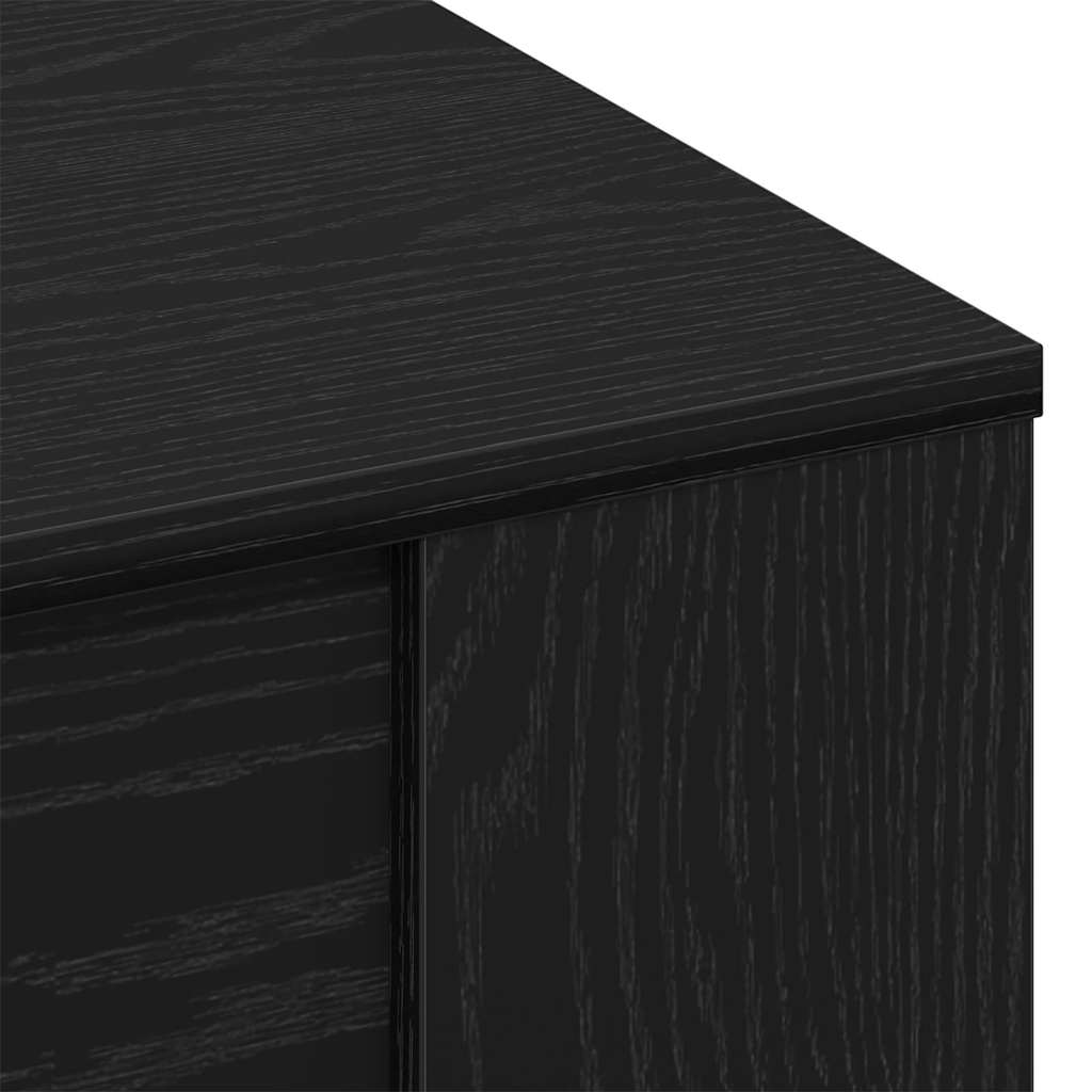 vidaXL Stolik kawowy Czarny Dąb 102 x 55 x 45 cm