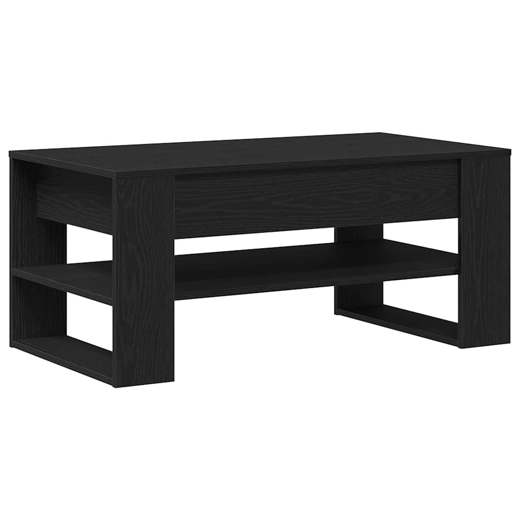 vidaXL Stolik kawowy Czarny Dąb 102 x 55 x 45 cm