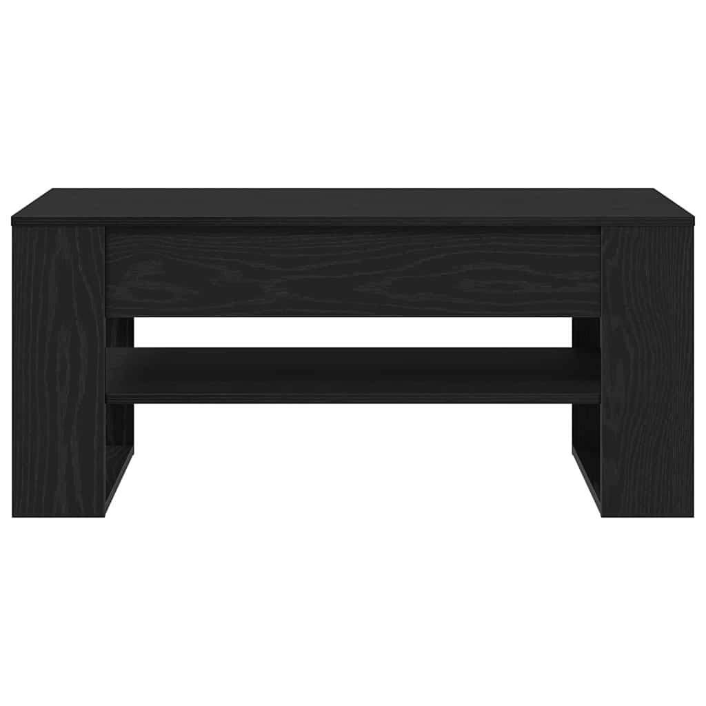 vidaXL Stolik kawowy Czarny Dąb 102 x 55 x 45 cm