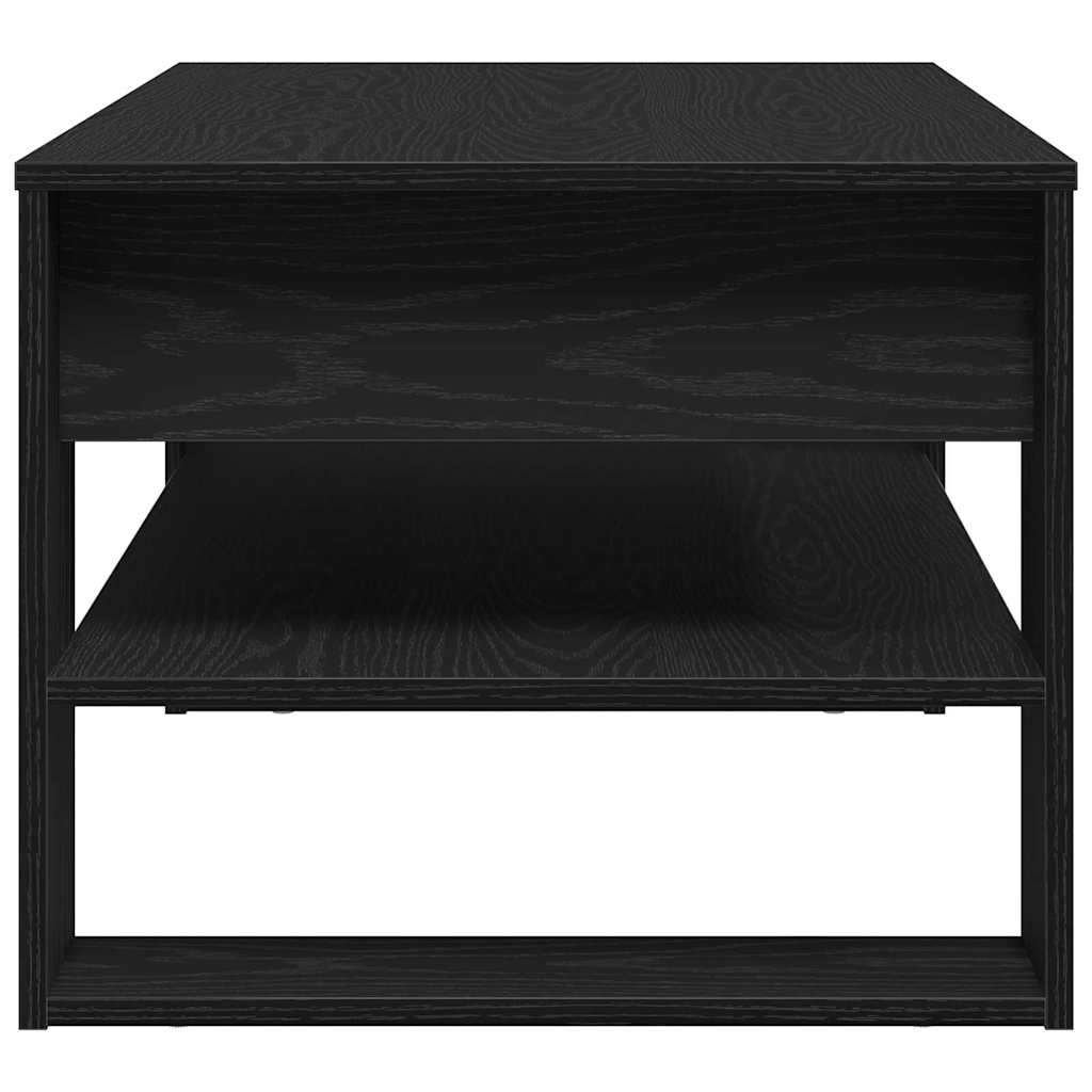vidaXL Stolik kawowy Czarny Dąb 102 x 55 x 45 cm