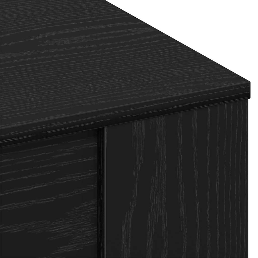 vidaXL Stolik kawowy Czarny Dąb 55,5 x 55 x 45 cm