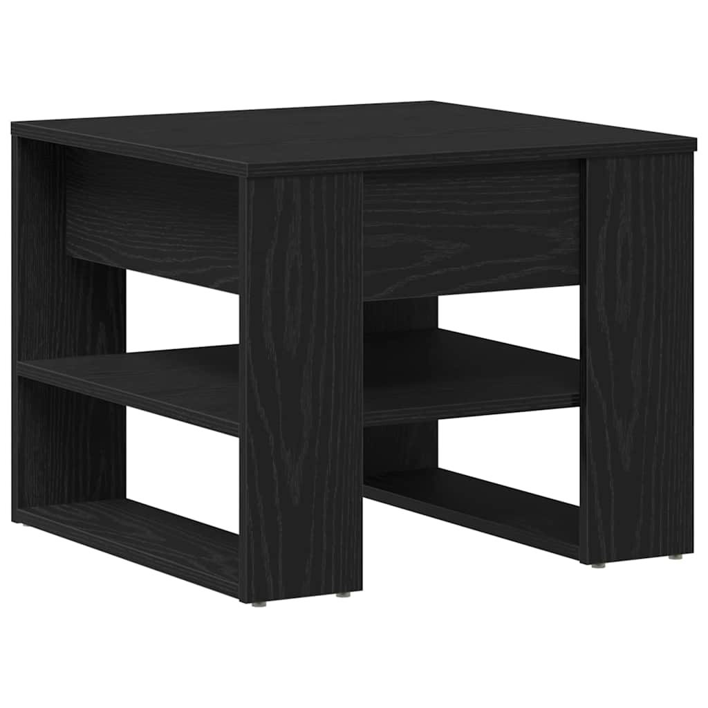 vidaXL Stolik kawowy Czarny Dąb 55,5 x 55 x 45 cm